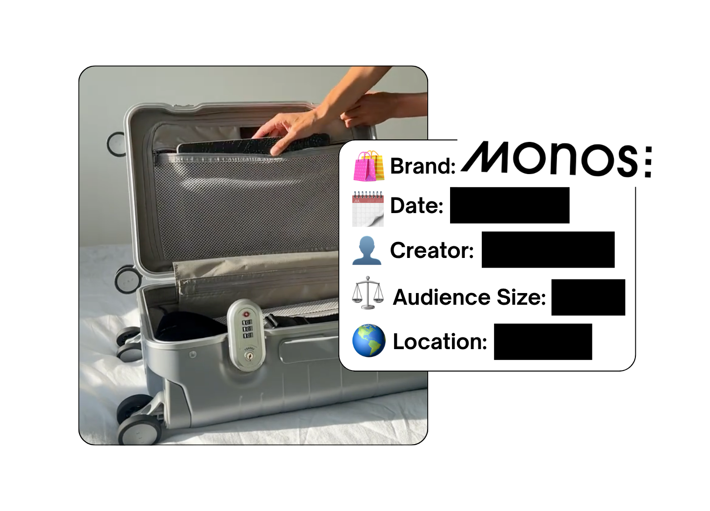 Spotted: Monos Travel in a new paid collab