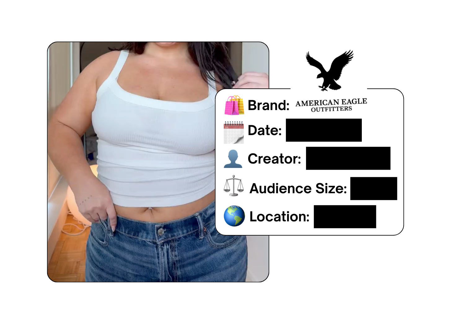 Spotted: American Eagle in a new paid collab