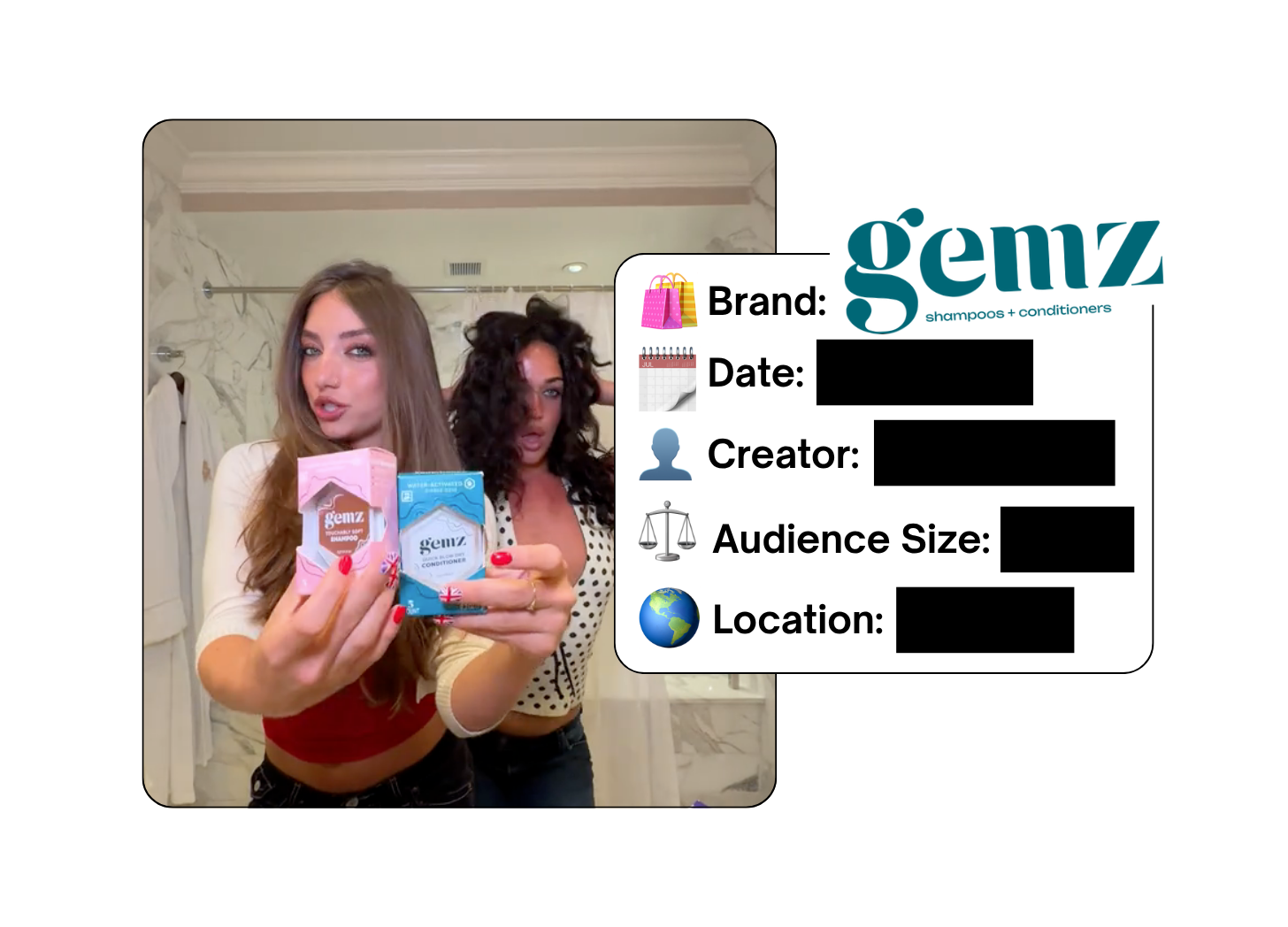 Spotted: Gemz Haircare in a new paid collab
