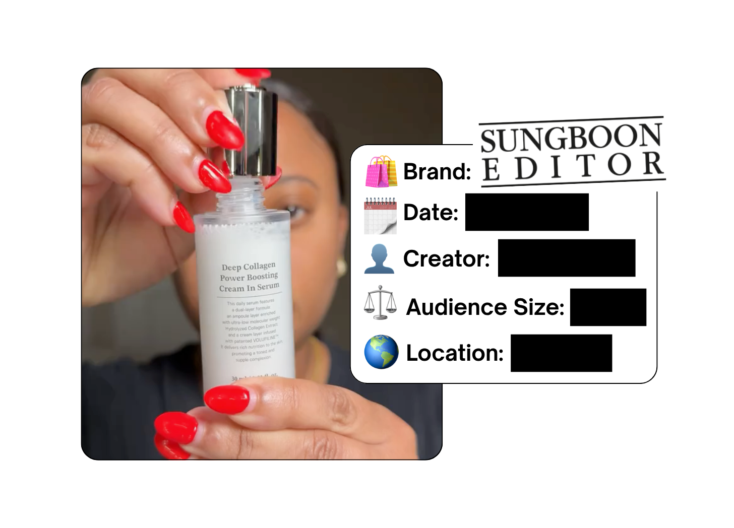 Spotted: SUNGBOON EDITOR in a new paid collab