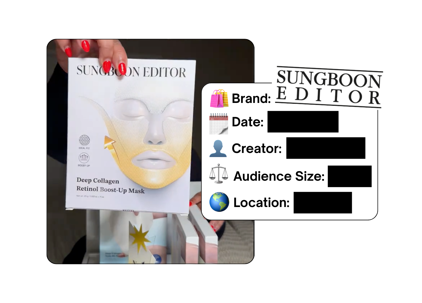 Spotted: SUNGBOON EDITOR in a new paid collab