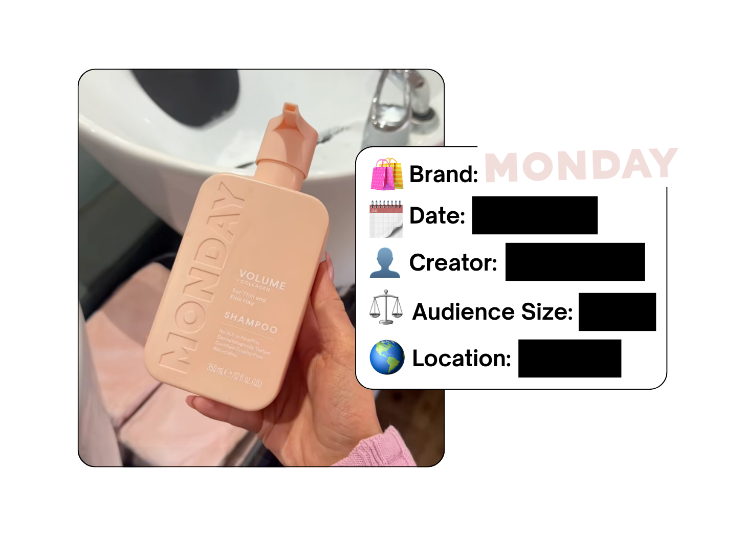 Spotted: Monday Haircare in a new paid collab