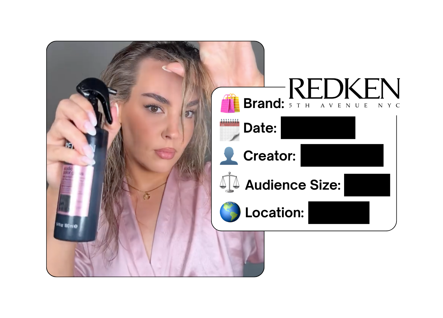 Spotted: Redken in a new paid collab