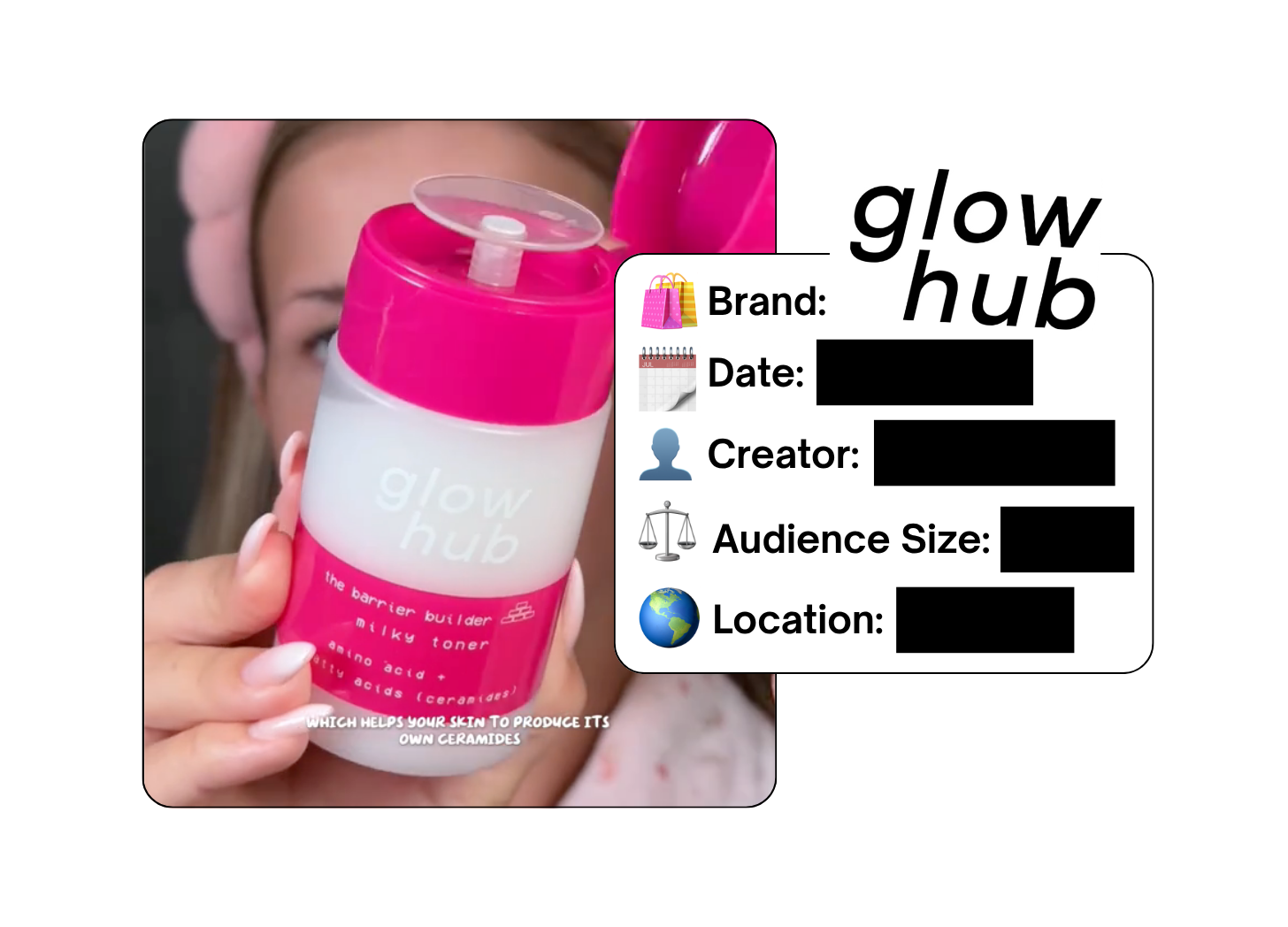 Spotted: Glow Hub in a new paid collab