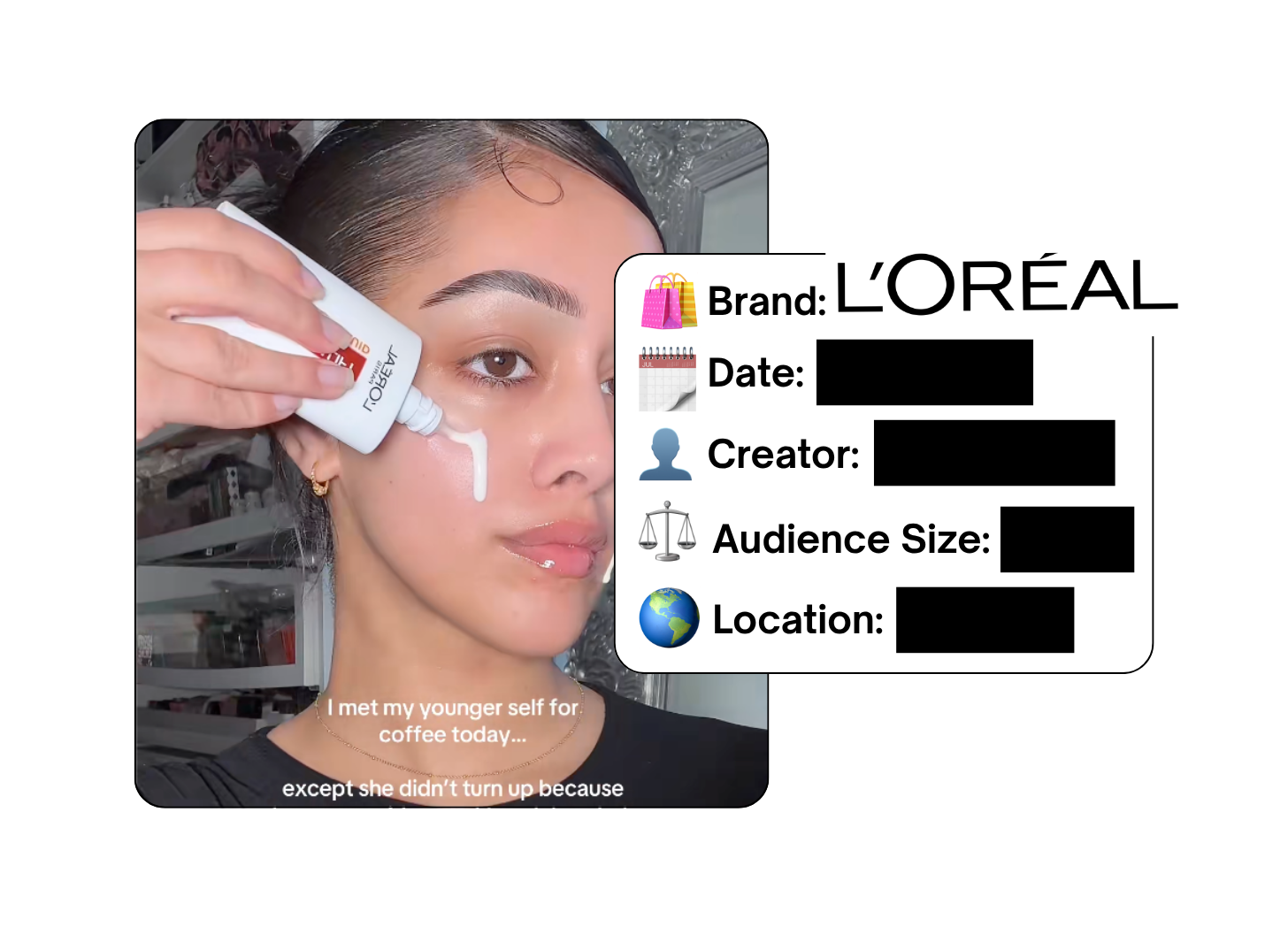 Spotted: L'Oreal in a new paid collab