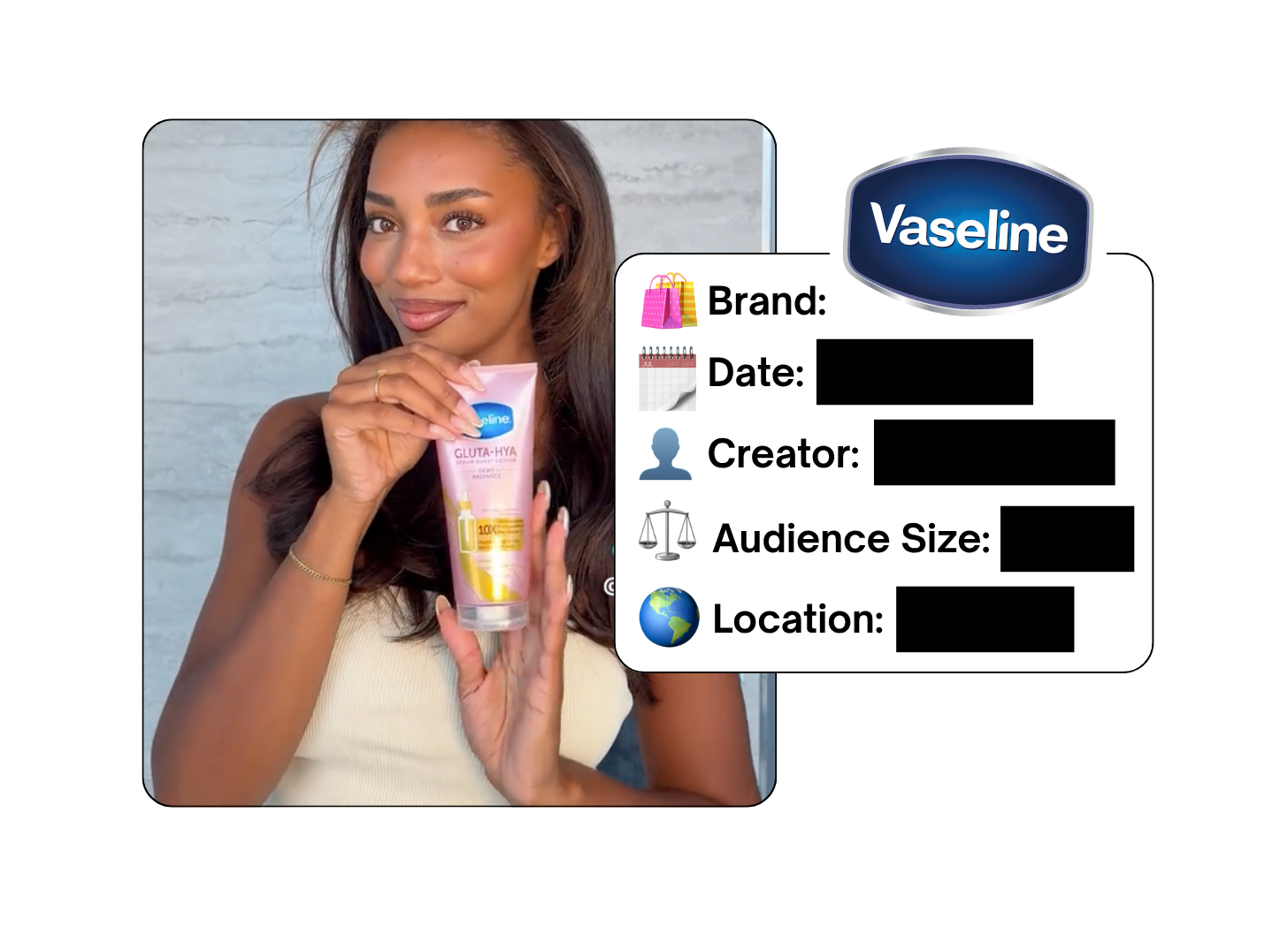 Spotted: Vaseline in a new paid collab