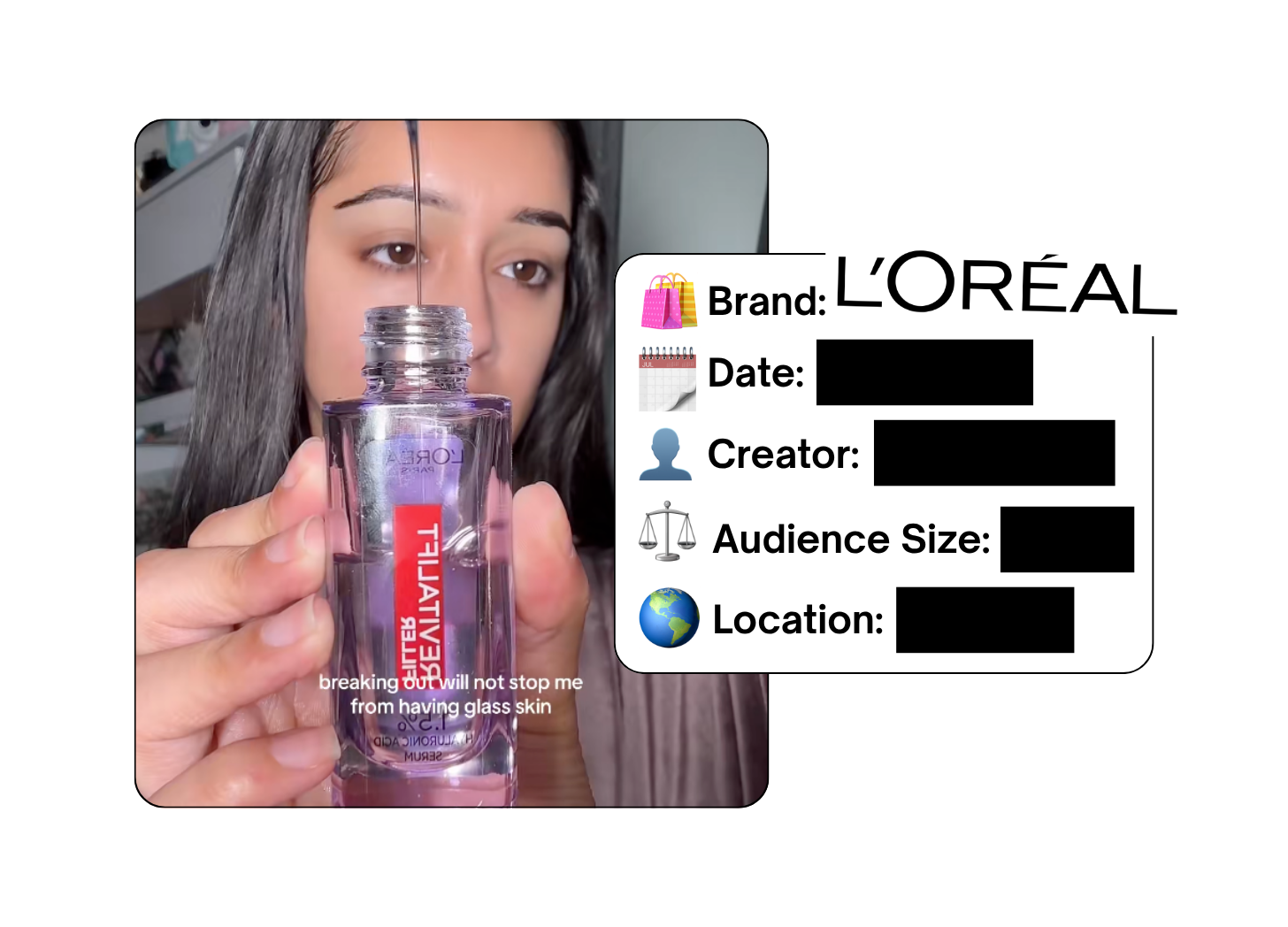 Spotted: L'Oreal in a new paid collab