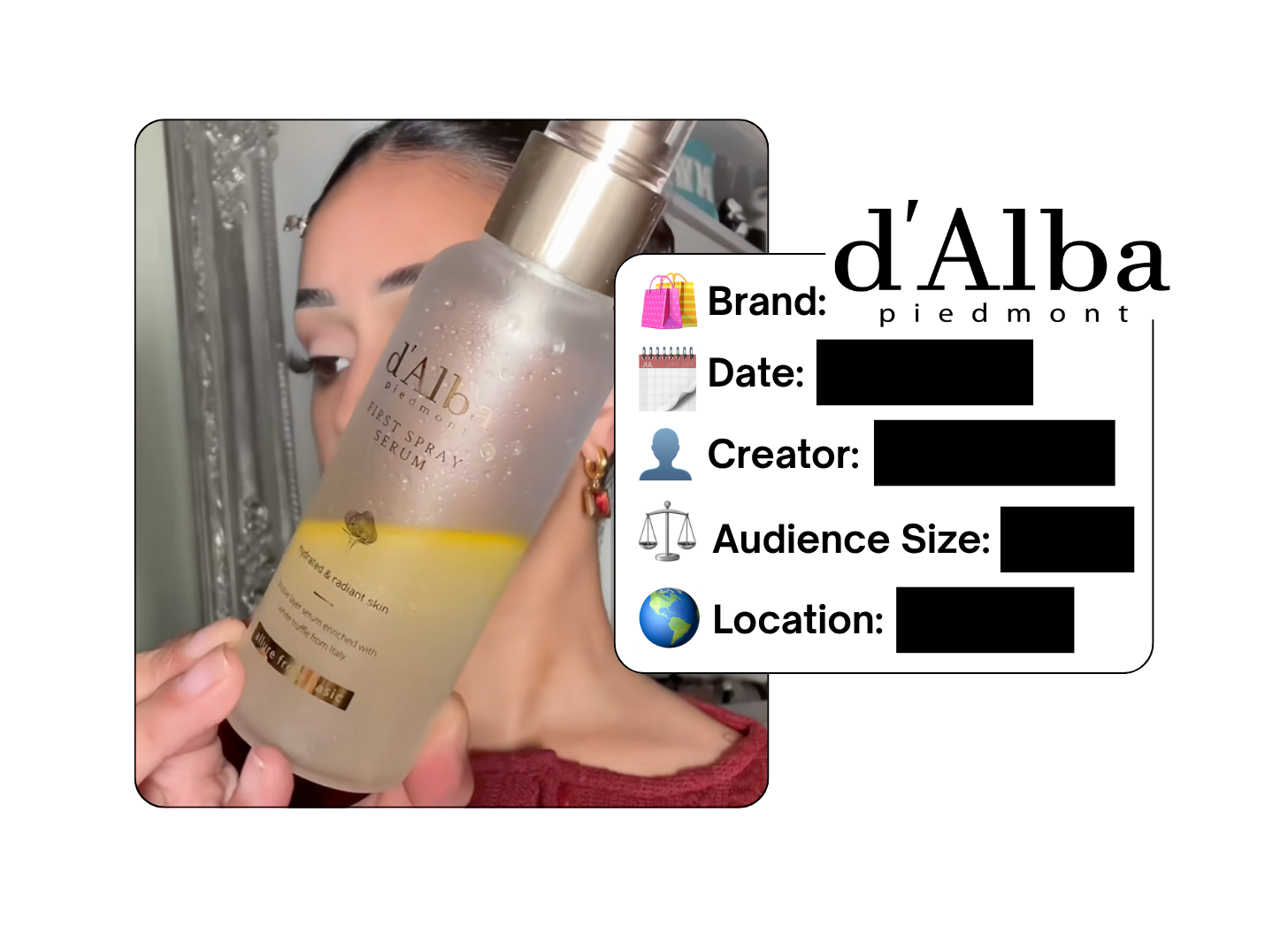 Spotted: d'Alba in a new paid collab