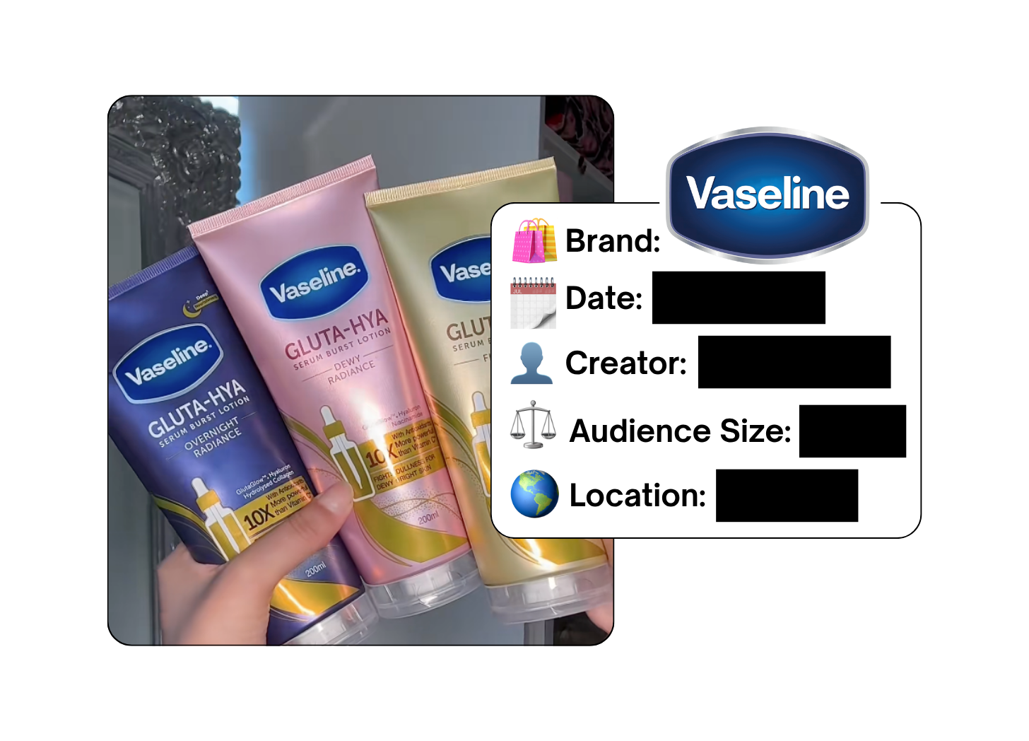 Spotted: Vaseline in a new paid collab