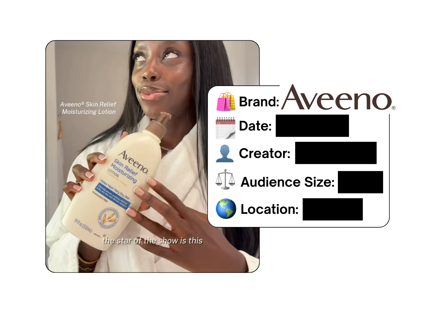 Spotted: Aveeno in a new paid collab