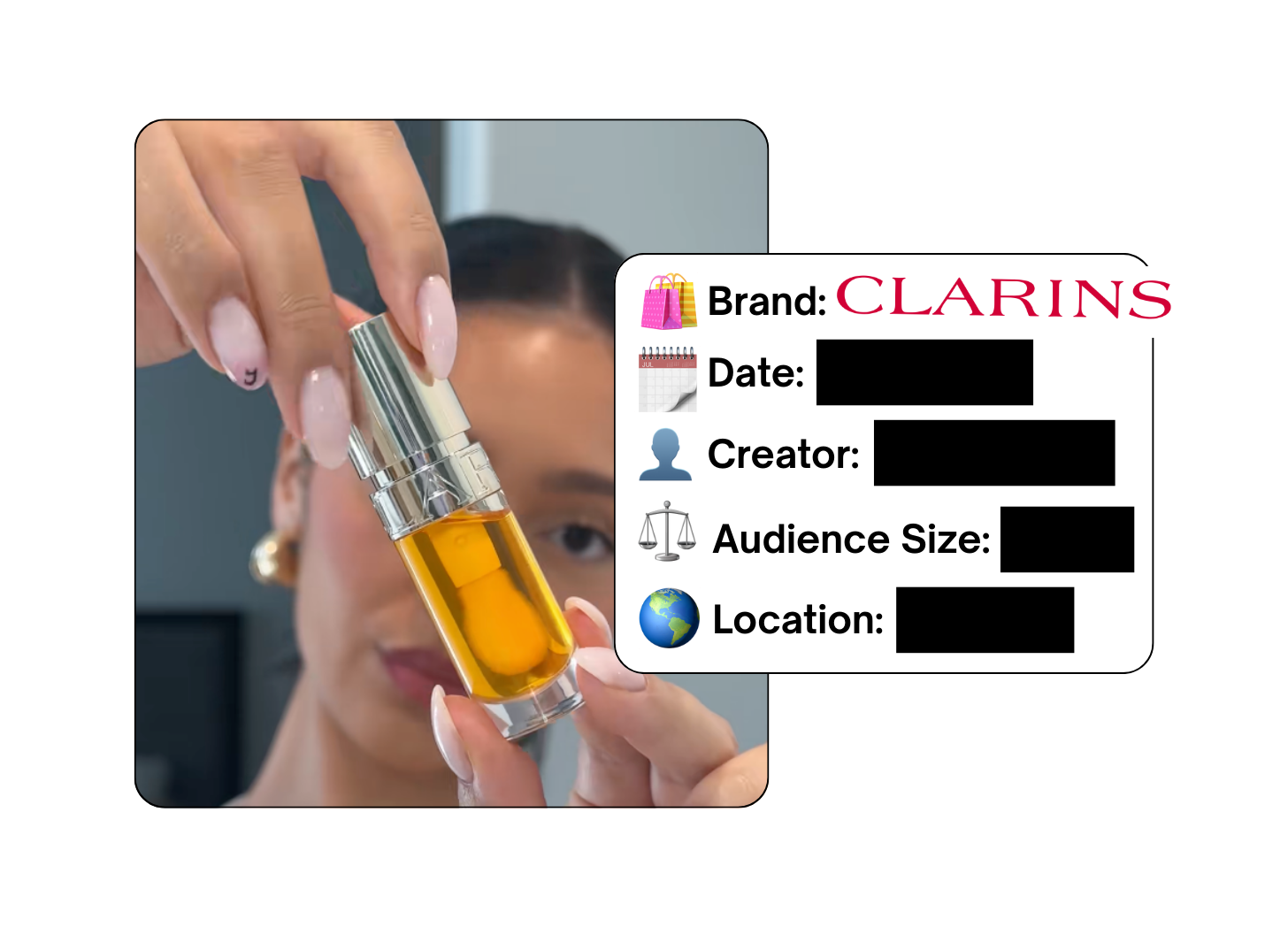 Spotted: Clarins in a new paid collab