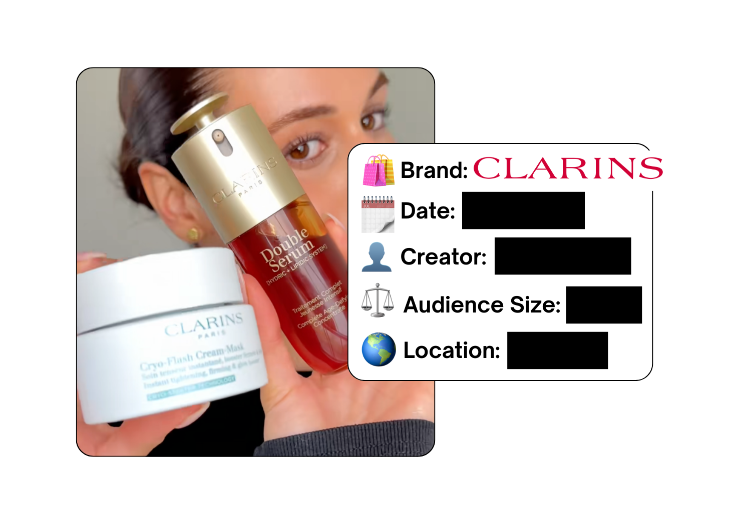 Spotted: Clarins in a new paid collab