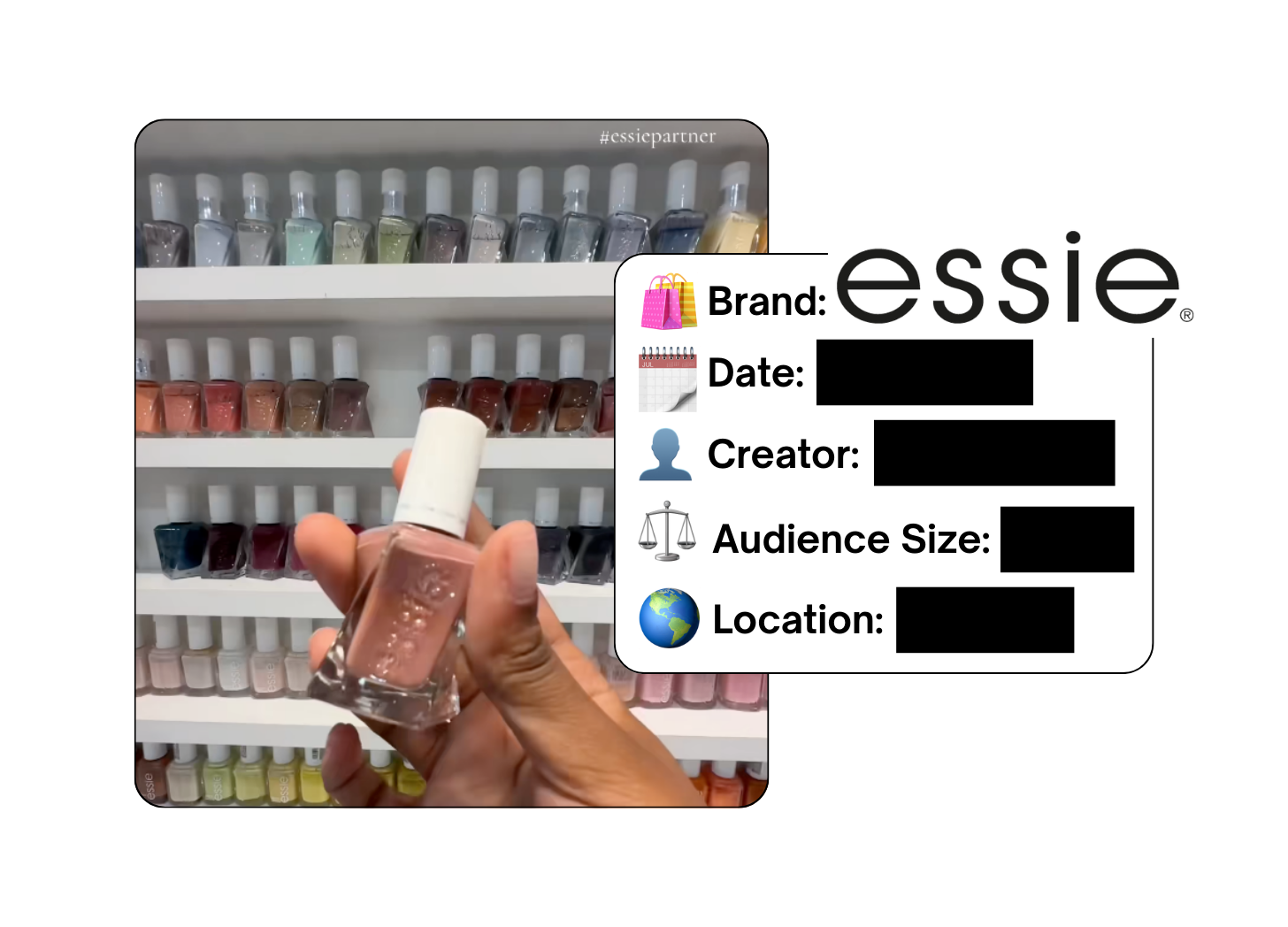 Spotted: Essie in a new paid collab