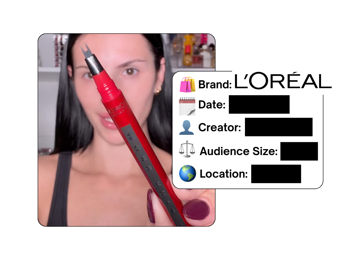 Spotted: L'Oreal in a new paid collab