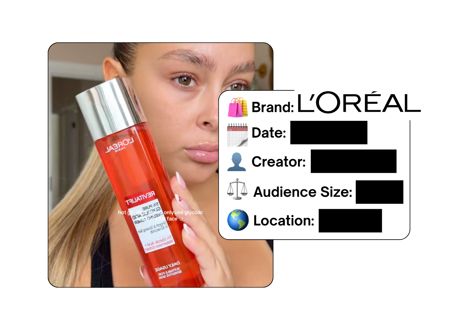 Spotted: L’Oreal in a new paid collab