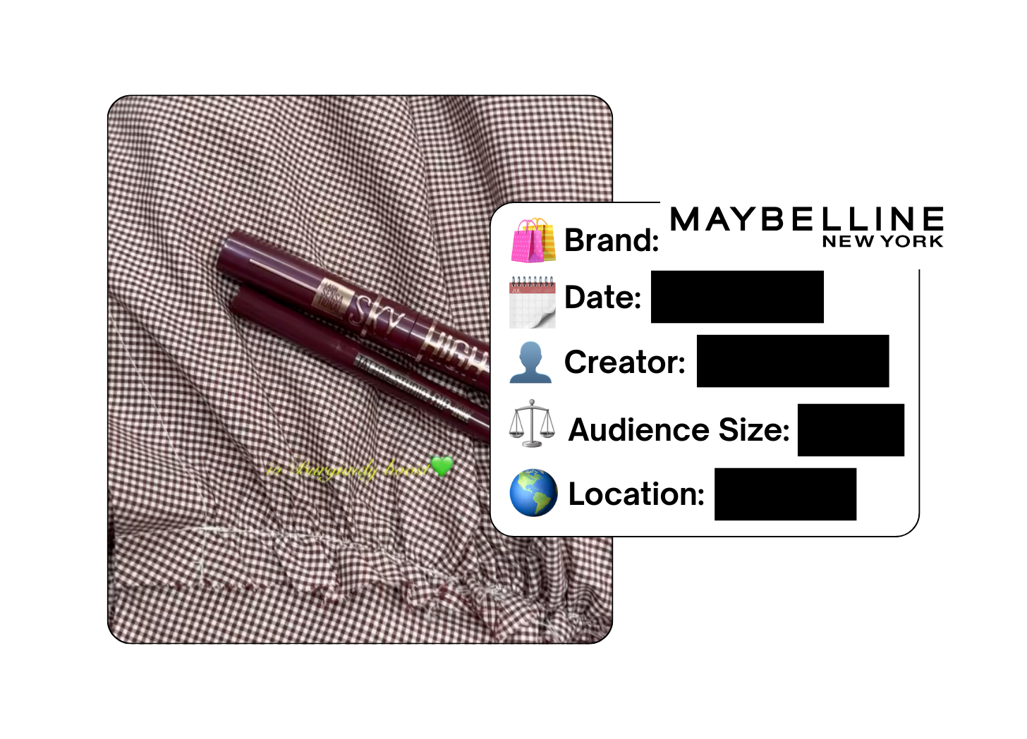 Spotted: Maybelline in a new paid collab