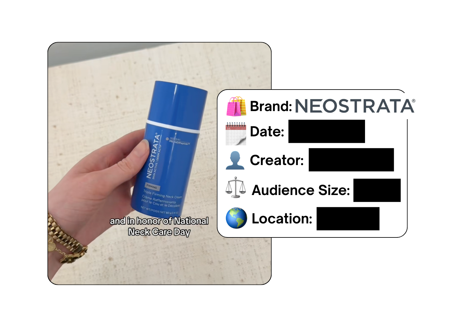 Spotted: NEOSTRATA in a new paid collab