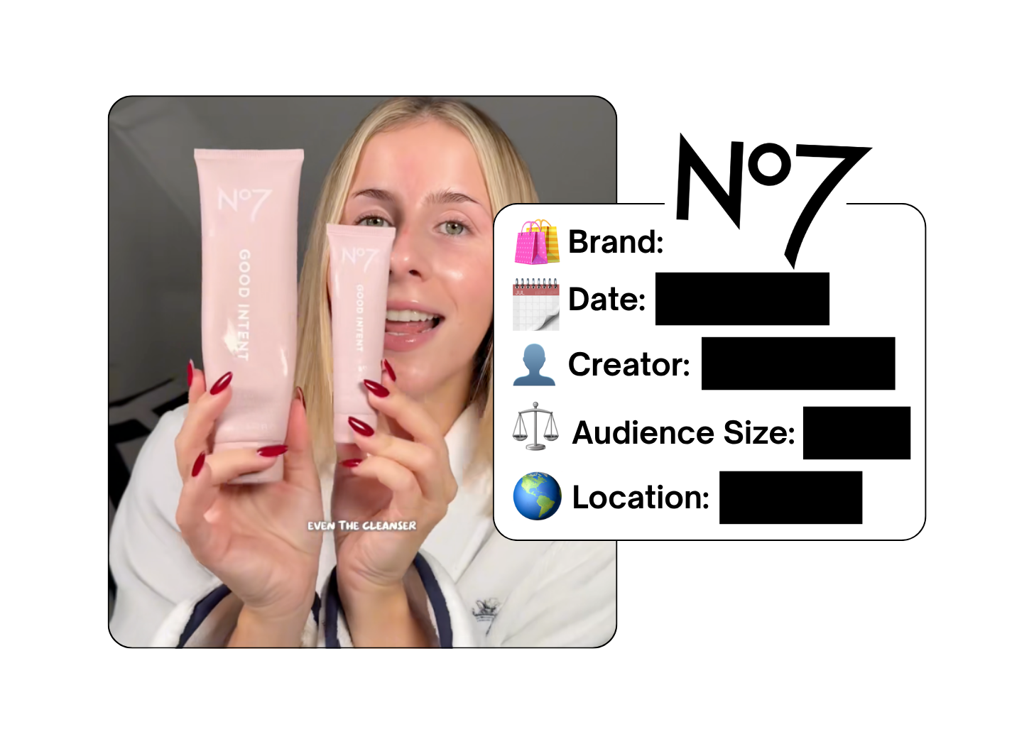 Spotted: No7 in a new paid collab