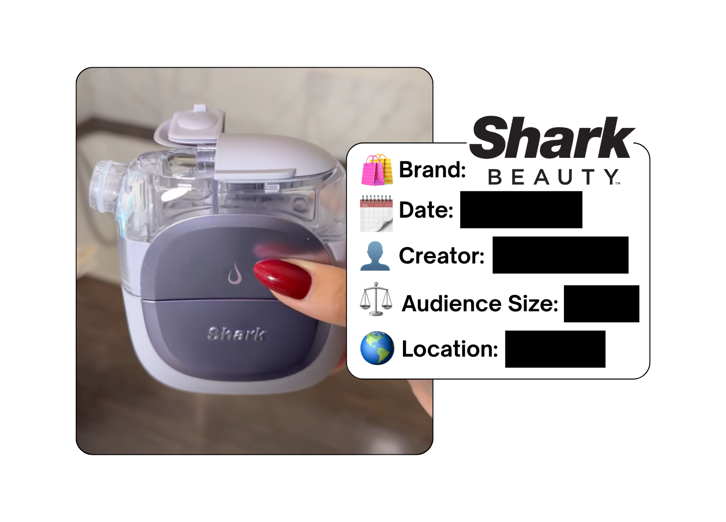 Spotted: Shark Beauty in a new paid collab