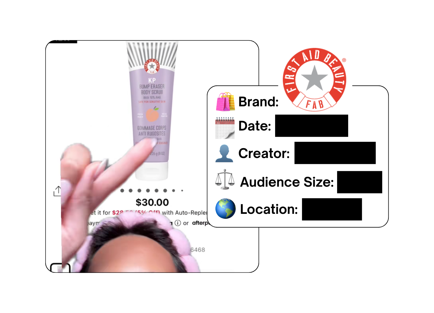 Spotted: First Aid Beauty in a new paid collab