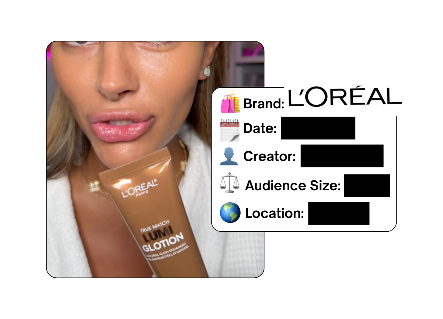 Spotted: L'Oreal in a new paid collab