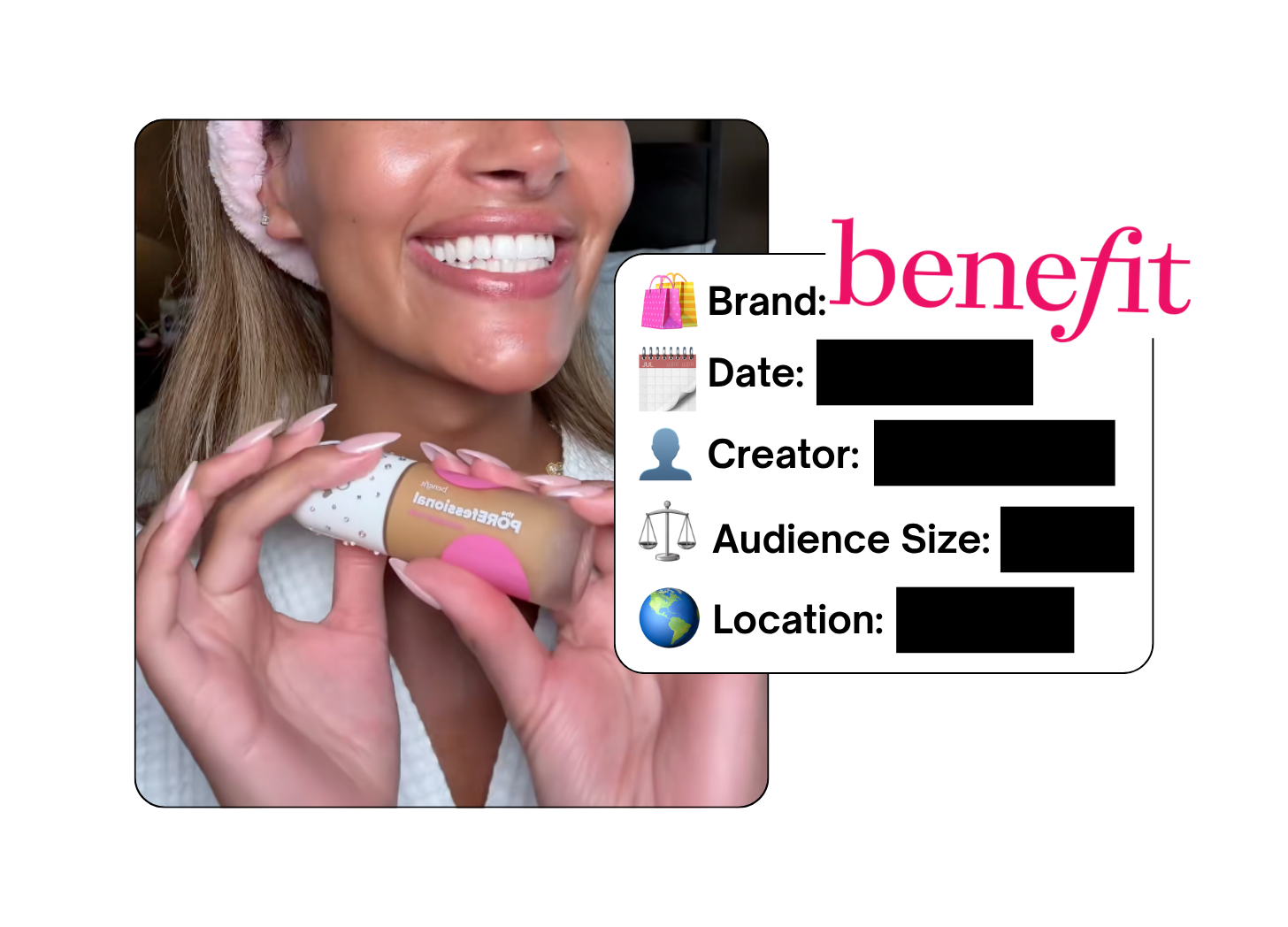 Spotted: Benefit Cosmetics in a new paid collab