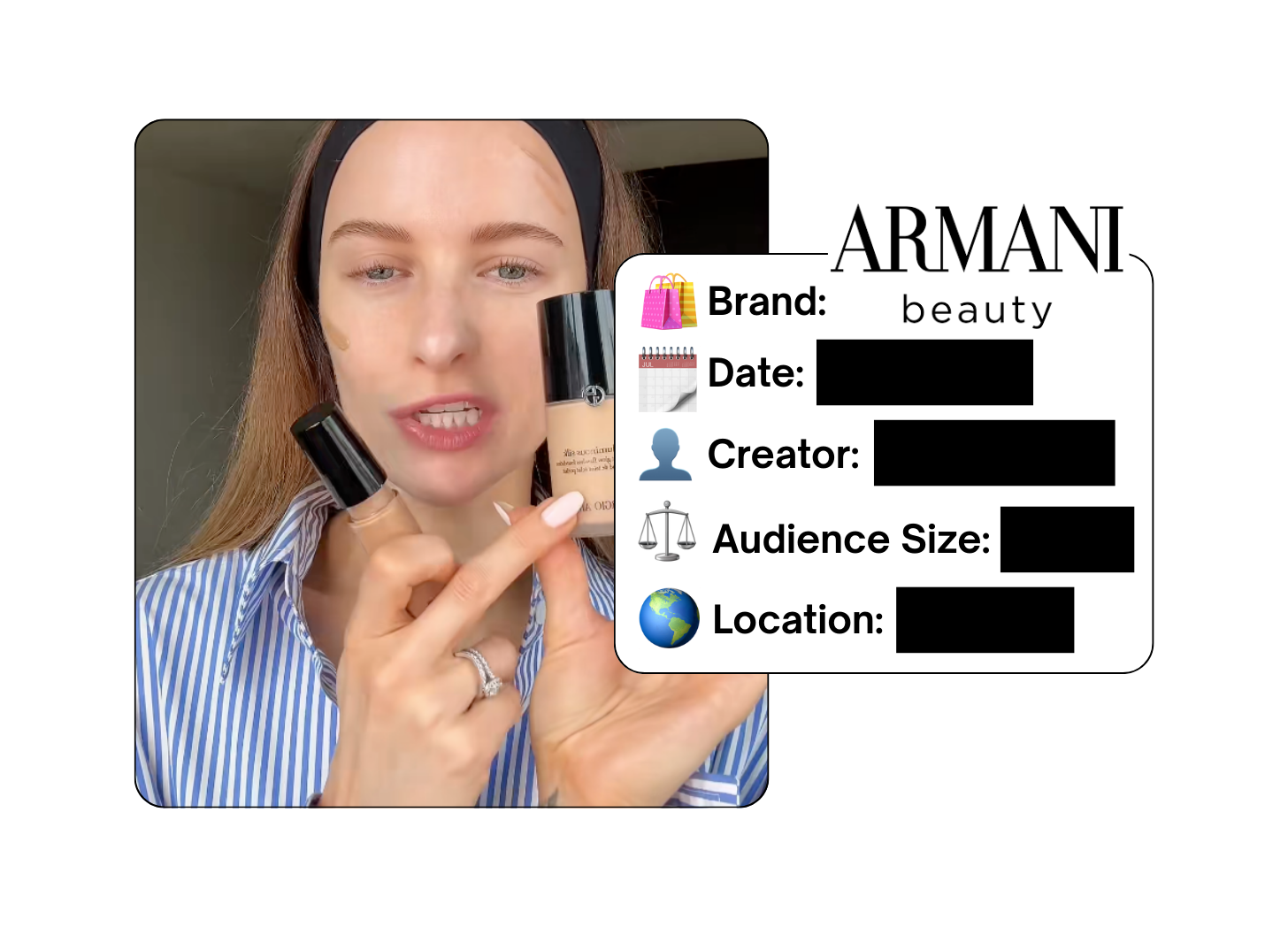Spotted: Armani Beauty in a new paid collab