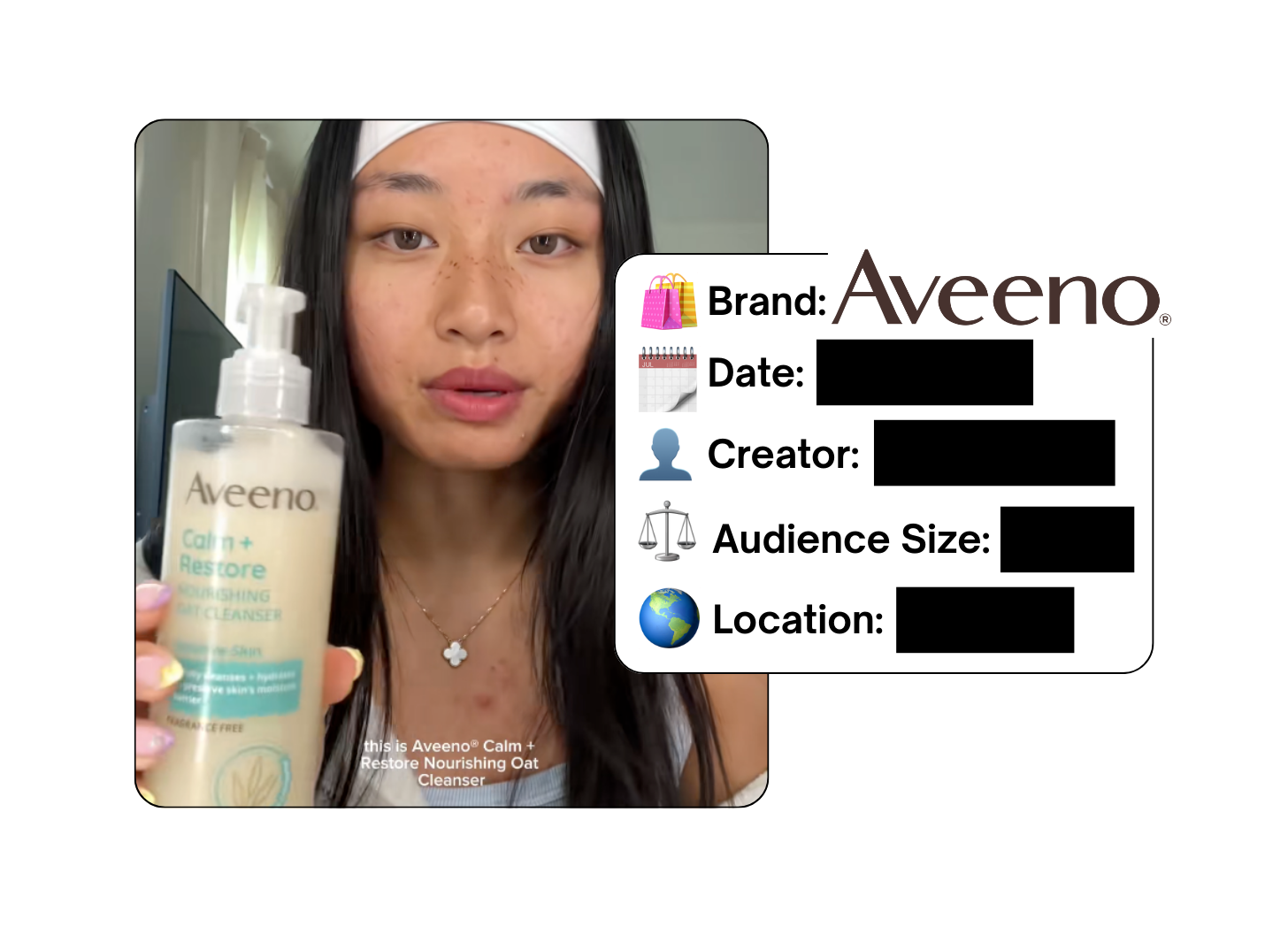 Spotted: Aveeno in a new paid collab