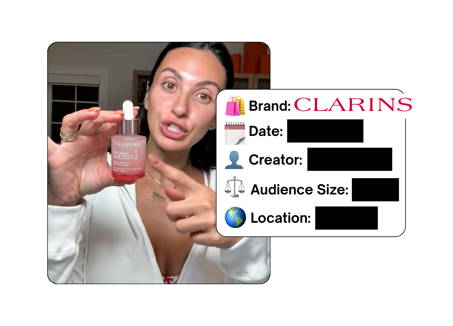 Spotted: Clarins in a new paid collab