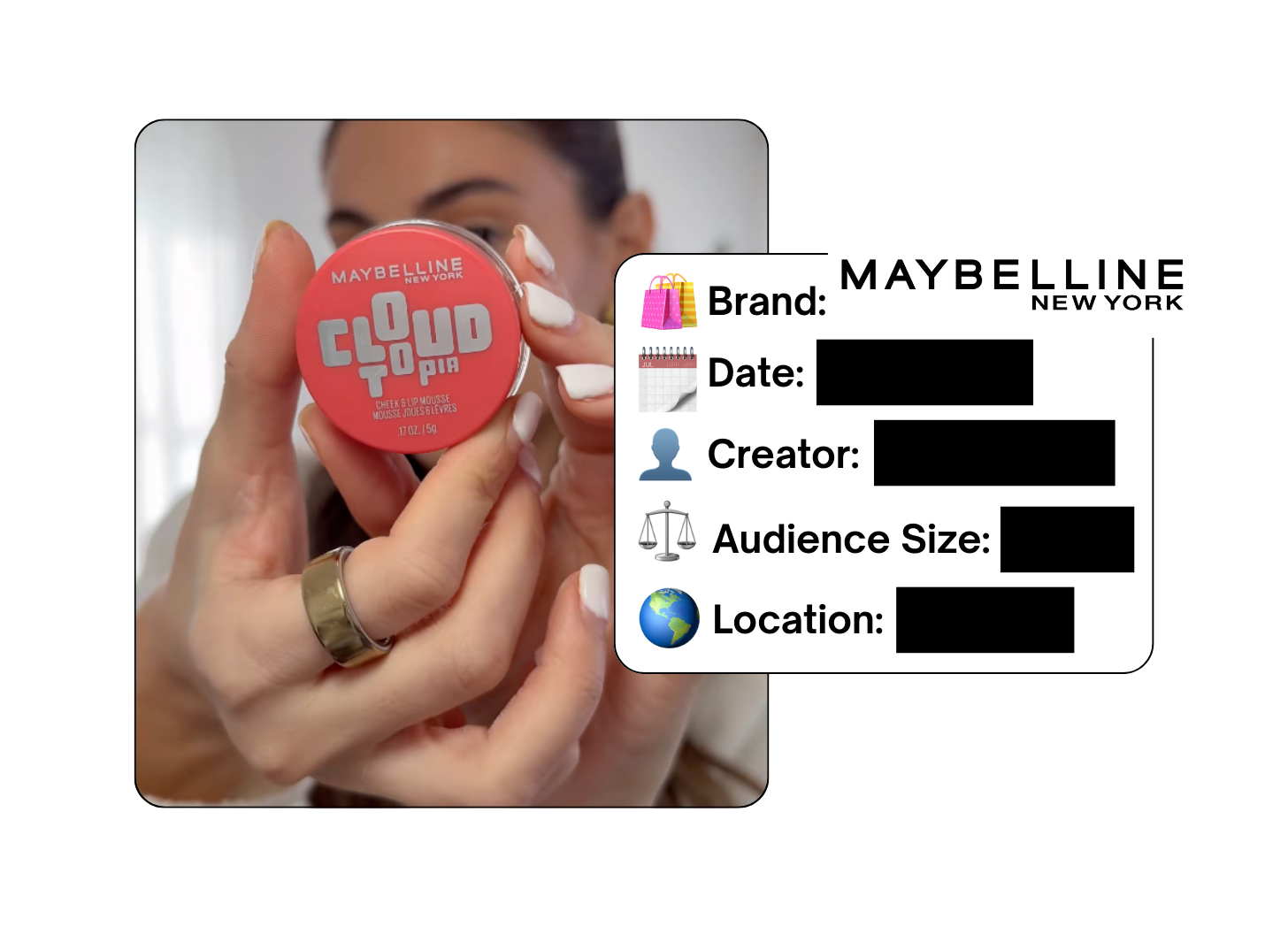 Spotted: Maybelline in a new paid collab