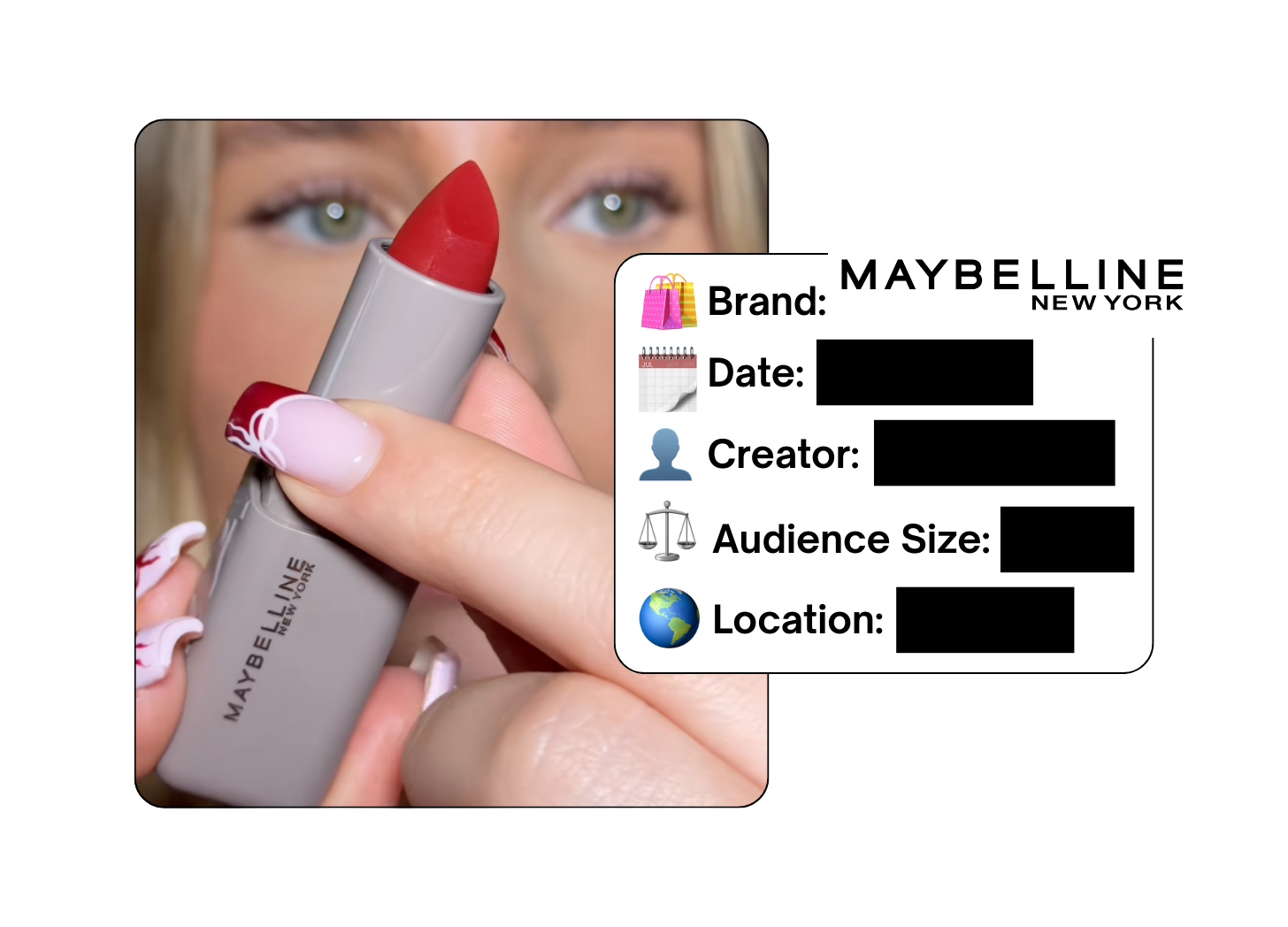 Spotted: Maybelline in a new paid collab