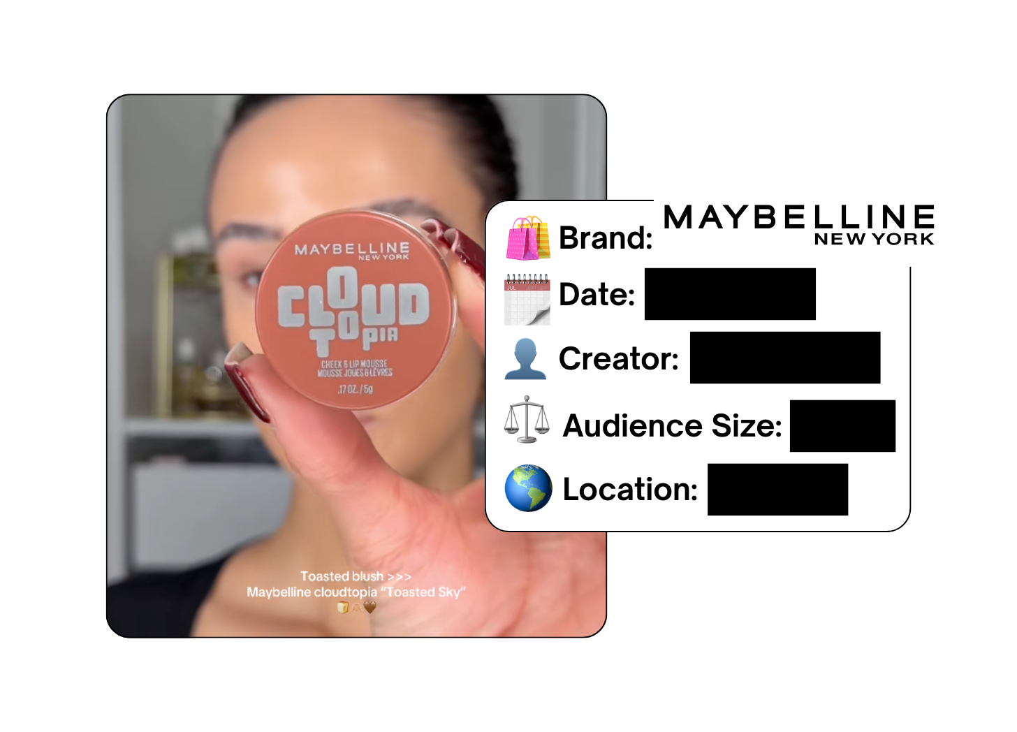 Spotted: Maybelline in a new paid collab
