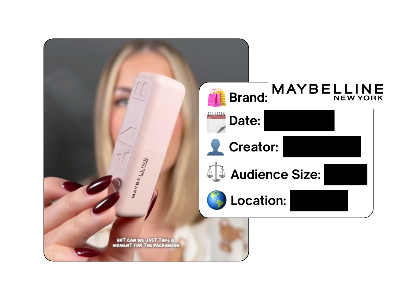 Spotted: Maybelline in a new paid collab