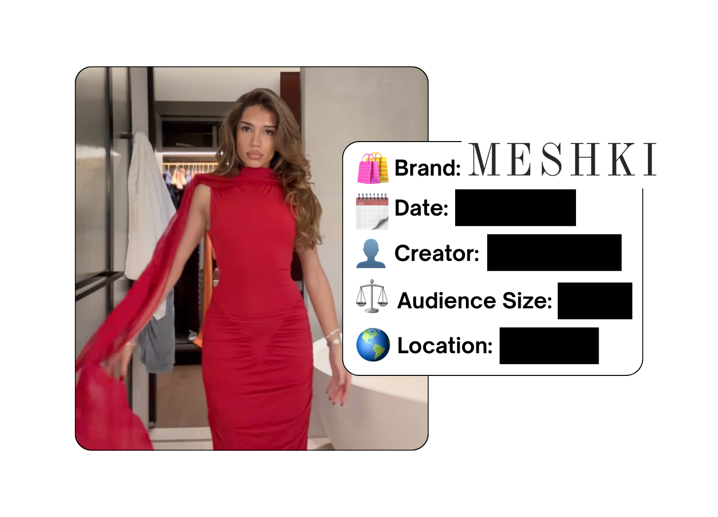 Spotted: Meshki in a new paid collab