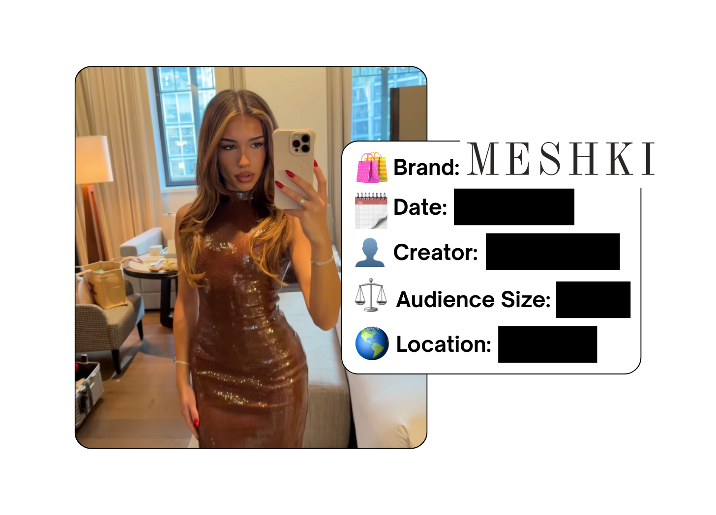 Spotted: Meshki in a new paid collab