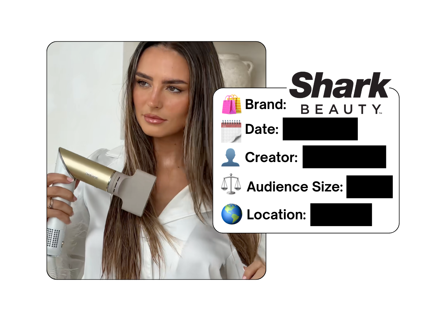 Spotted: Shark Beauty in a new paid collab
