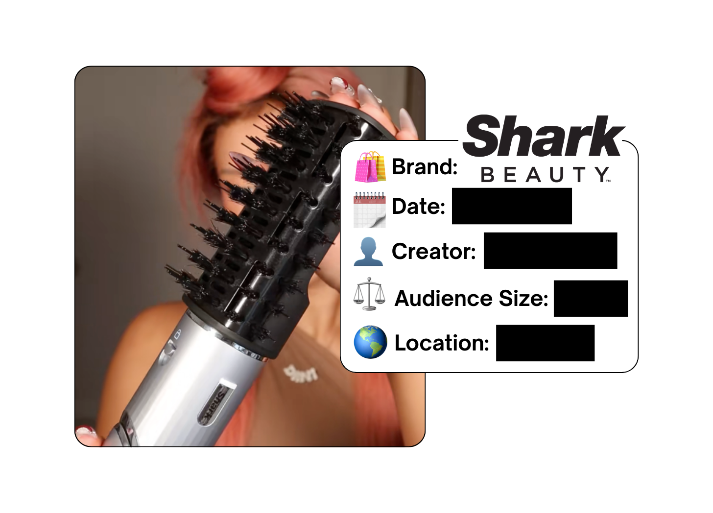 Spotted: Shark Beauty in a new paid collab