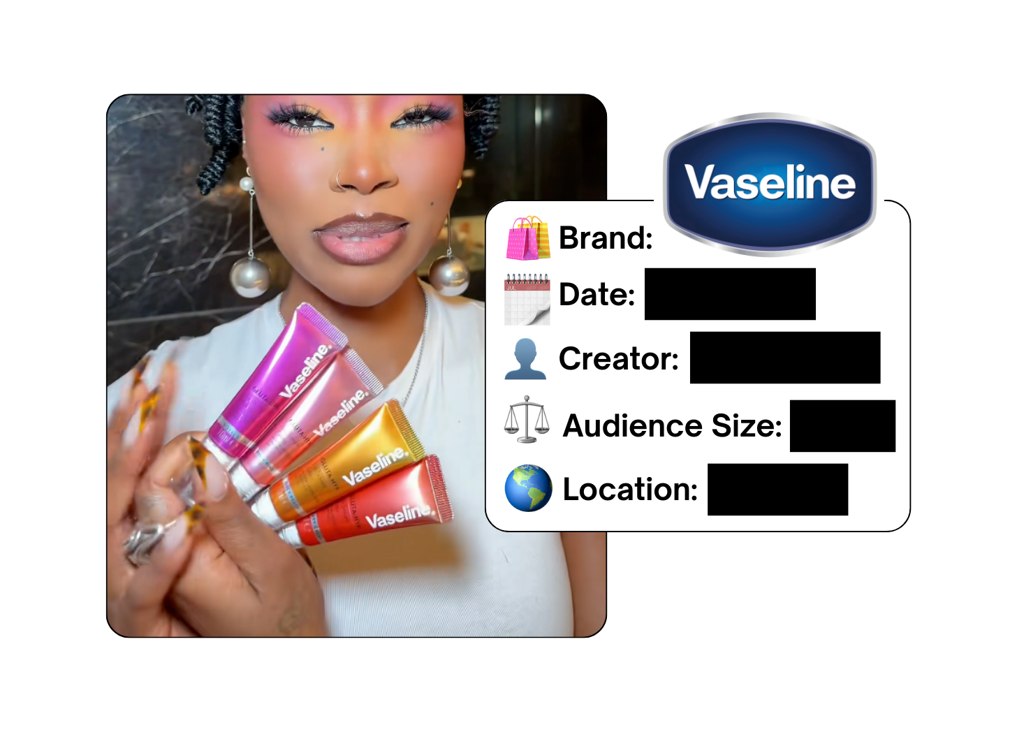 Spotted: Vaseline in a new paid collab