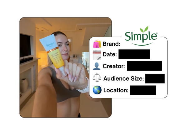 Spotted: Simple Skincare in a new paid collab