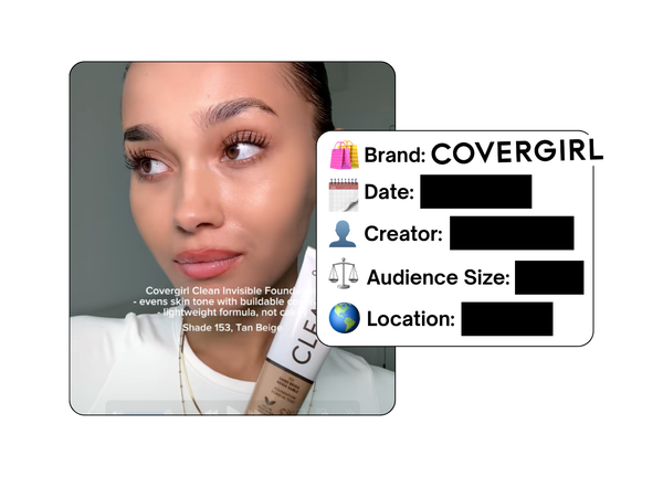 Spotted: Covergirl in a new paid collab