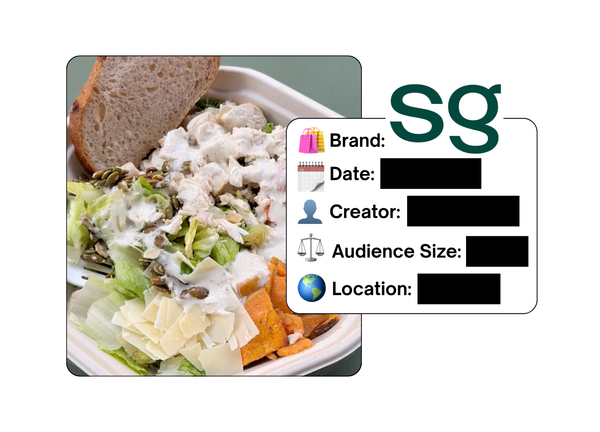 Spotted: Sweetgreen in a new paid collab