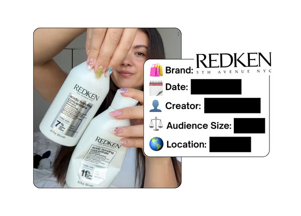 Spotted: Redken in a new paid collab