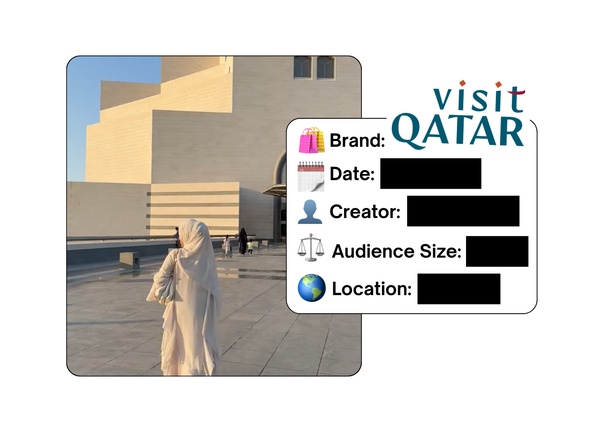 Spotted: Visit Qatar in a new paid collab