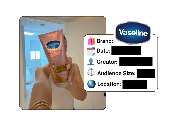 Spotted: Vaseline in a new paid collab