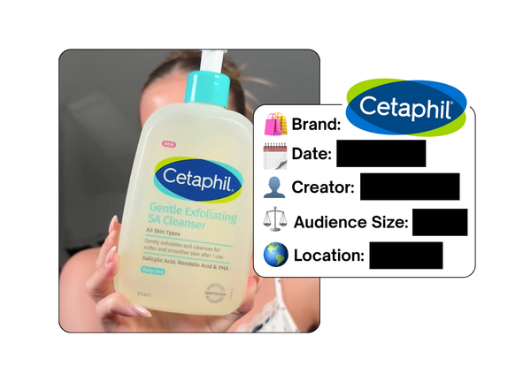 Spotted: Cetaphil in a new paid collab