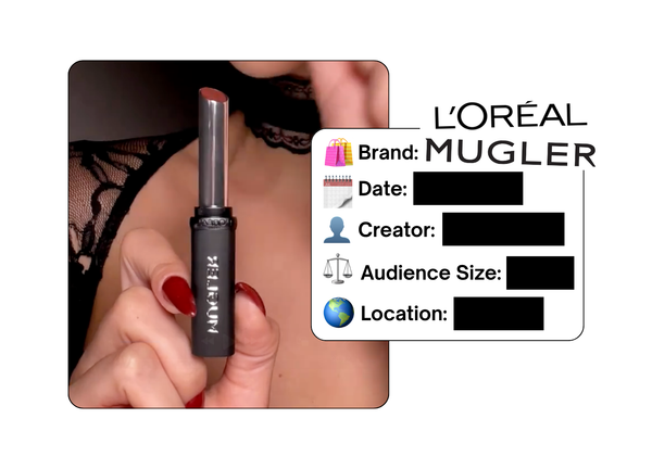 Spotted: L’Oreal x Mugler in a new paid collab
