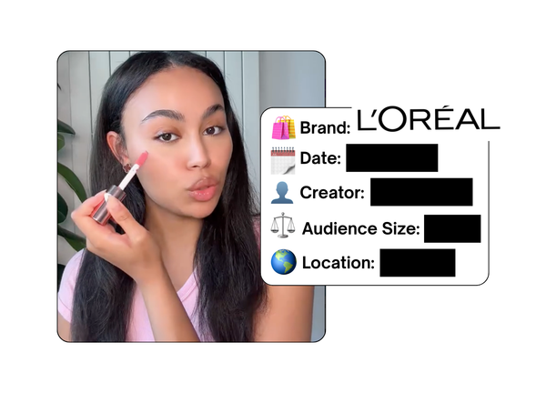 Spotted: L'Oreal in a new paid collab