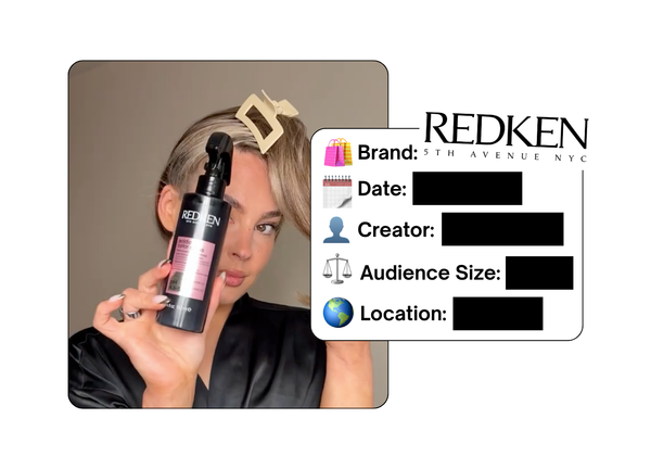 Spotted: Redken in a new paid collab