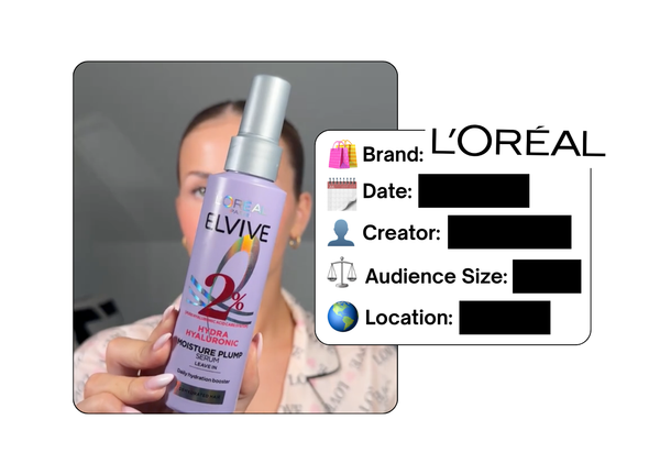 Spotted: L'Oreal in a new paid collab