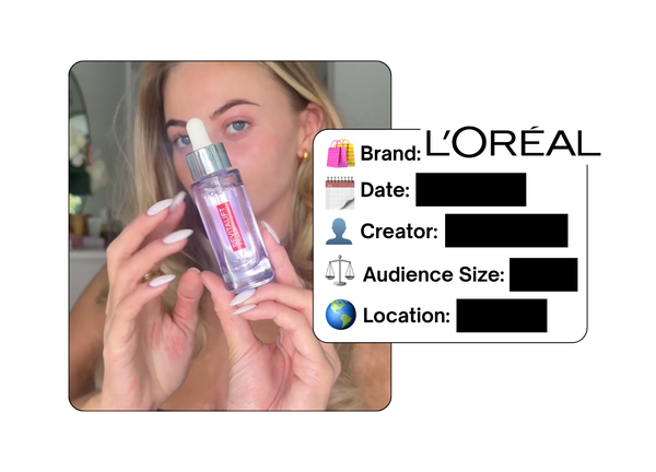Spotted: L'Oreal in a new paid collab